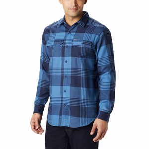 Columbia Silver Ridge™ 2.0 Flannel Skjorta Herr Blå (TSLMZ7416)